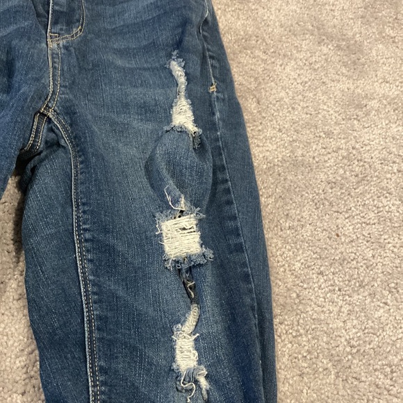 Mudd FLX Stretch High-Rise Distressed Jegging Size 3 - Picture 3 of 8